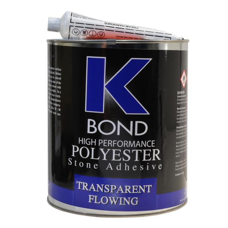 K-Bond Polyester Flowing Transparent Adhesive, 1 Gal