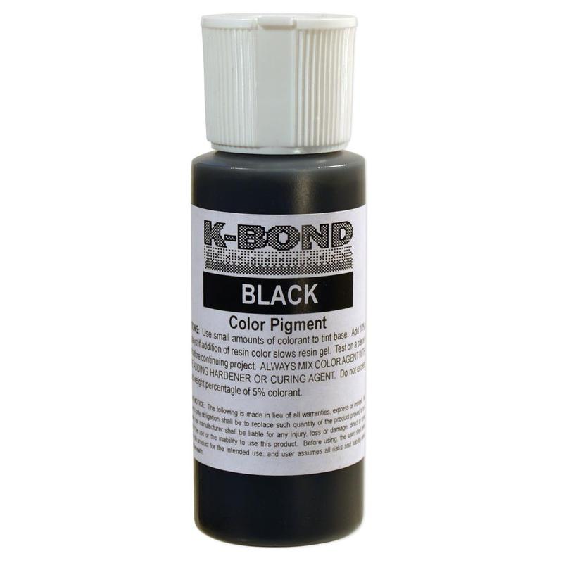 K-Bond Polyester Adhesives Color Paste, Black 2 Oz. Squeeze Bottle