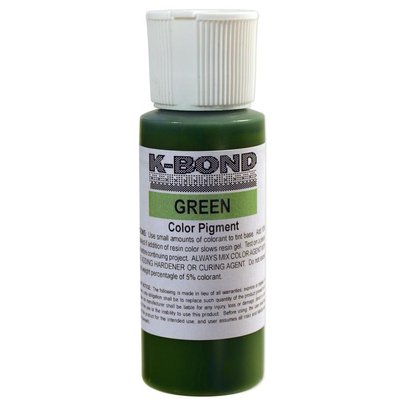 K-Bond Polyester Adhesives Color Paste, Green 2 Oz. Squeeze Bottle