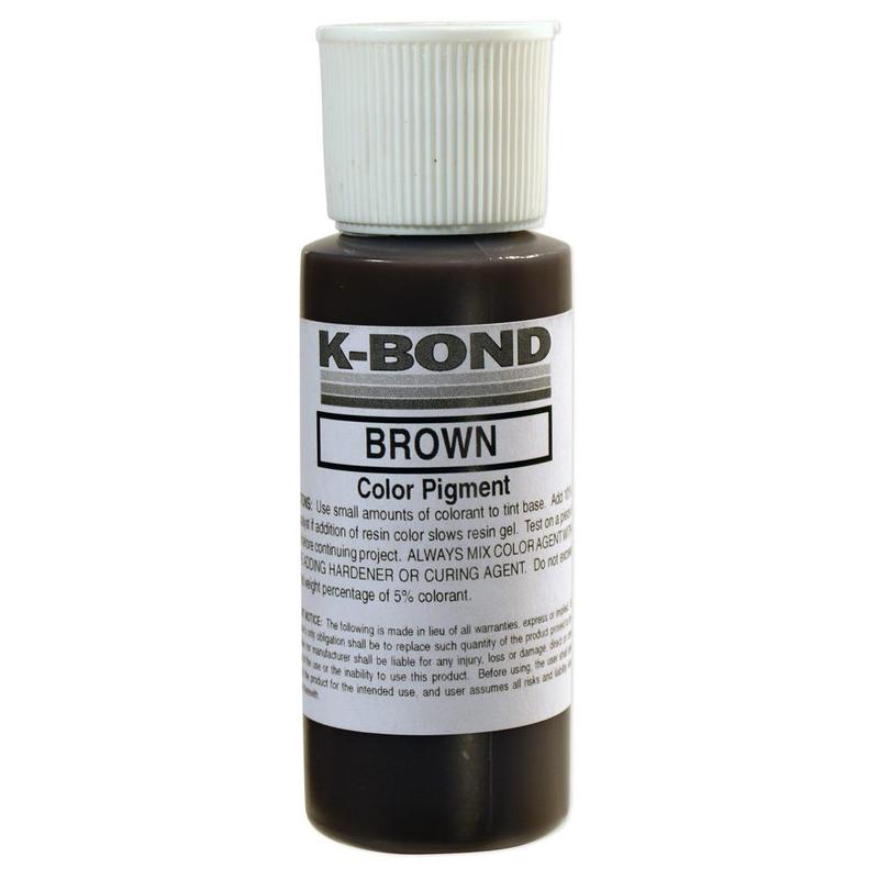 K-Bond Polyester Adhesives Color Paste, Brown 2 Oz. Squeeze Bottle