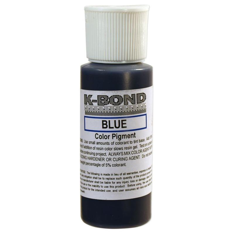 K-Bond Polyester Adhesives Color Paste, Blue 2 Oz. Squeeze Bottle