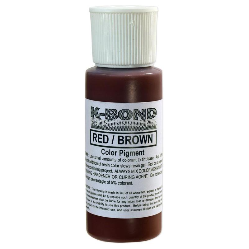 K-Bond Polyester Adhesives Color Paste, Red/Brown 2 Oz. Squeeze Bottle