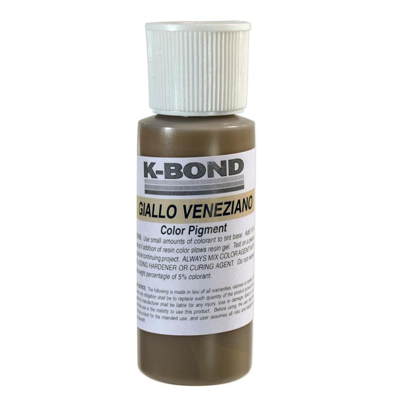 K-Bond Giallo Veneziano Granite Colorant Pigment, 2 Oz. Bottle