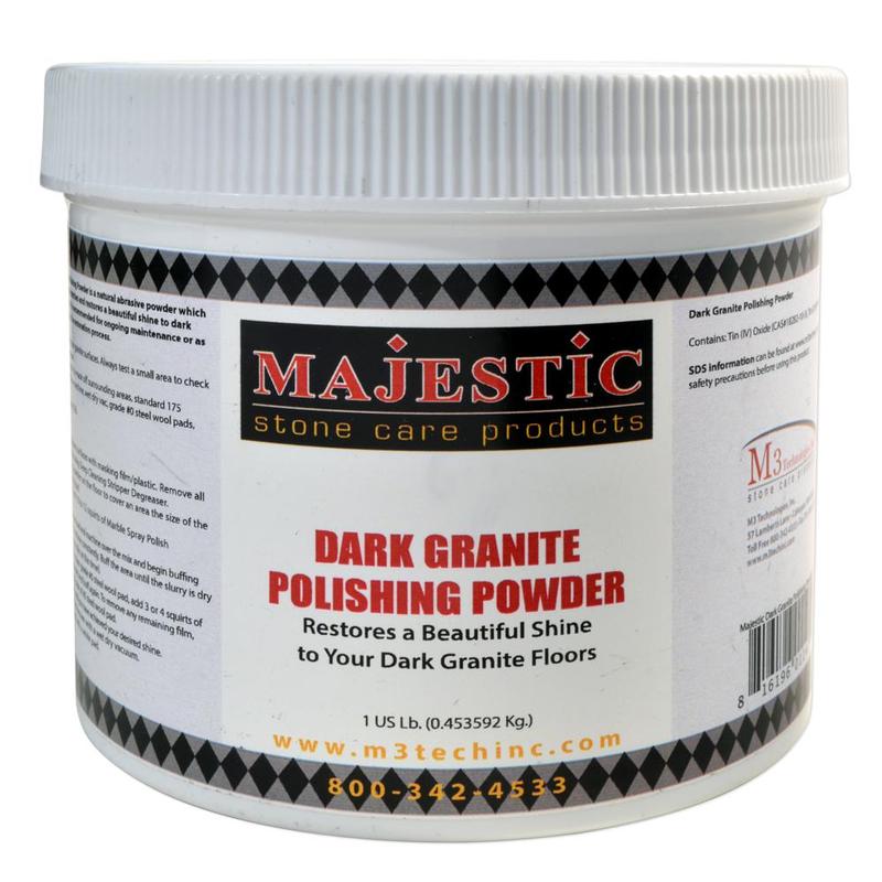 Majestic Granite Polish Powder, Dark, 1 Lb.
