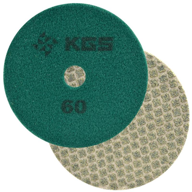 KGS Swiflex XX 100mm QRS Polishing Pad, 3-Pack, 4", 60 Grit