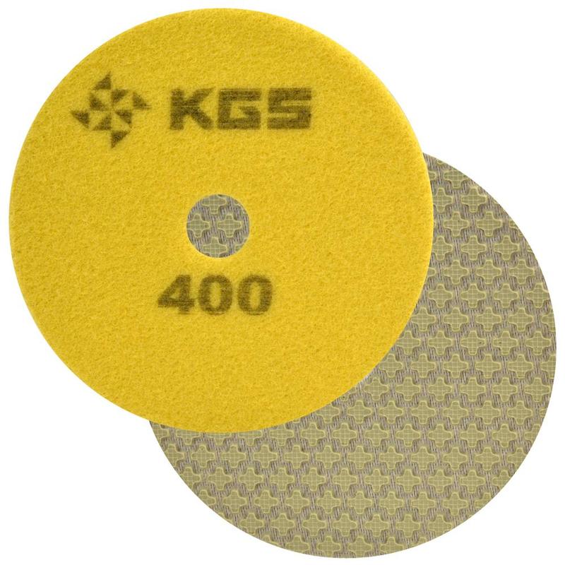 KGS Swiflex XX 100mm QRS Polishing Pad, 3-Pack, 4", 400 Grit