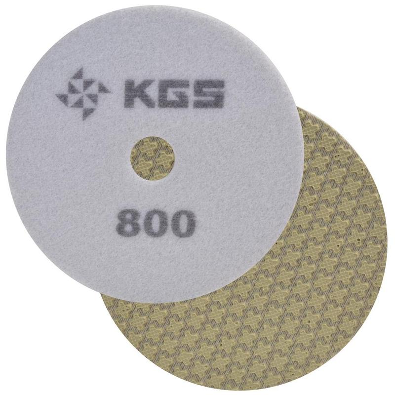 KGS Swiflex XX 100mm QRS Polishing Pad, 3-Pack, 4", 800 Grit