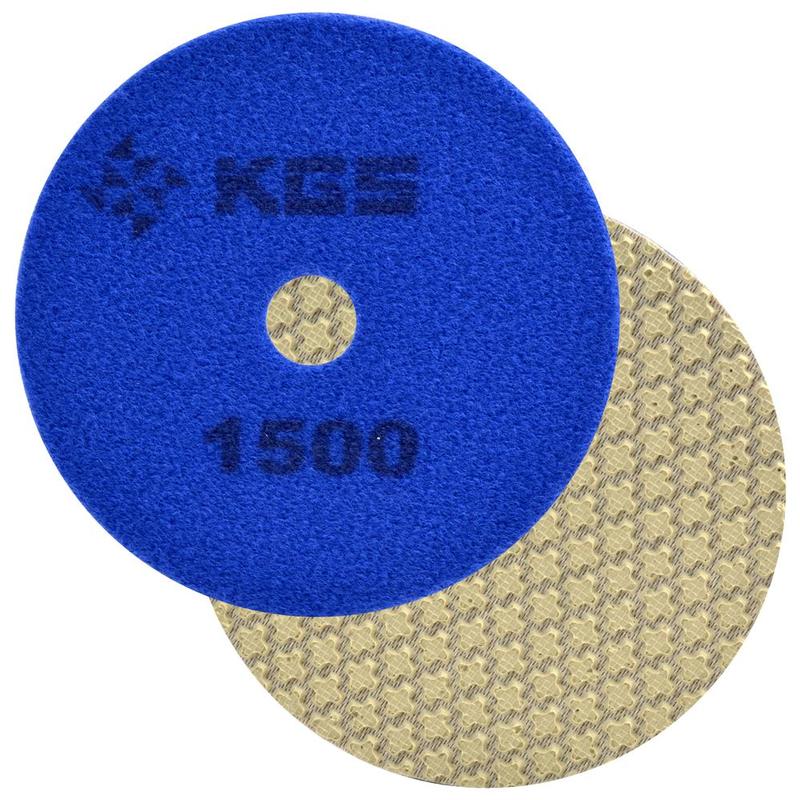 KGS Swiflex XX 100mm QRS Polishing Pad, 3-Pack, 4", 1500 Grit
