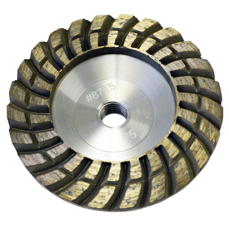 Talon Turbo Dry Diamond Cup Wheel, 4", Coarse