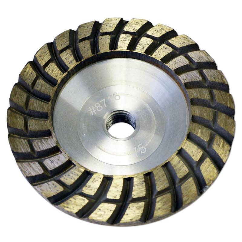 Talon Turbo Dry Diamond Cup Wheel, 4", Medium
