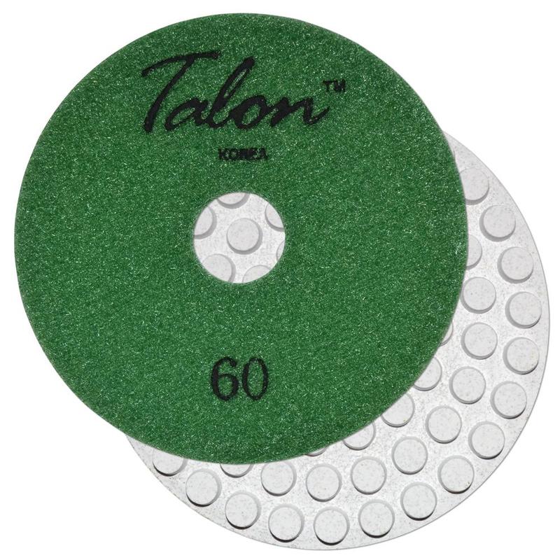 Talon Vitrabond Diamond Ceramic Bond Dry Polishing Pad, 4", 60 Grit
