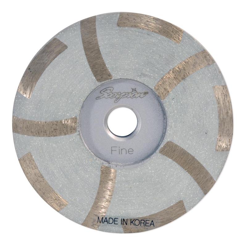 Scorpion Resin Filled Dry Diamond Cup Wheel, 4", Fine