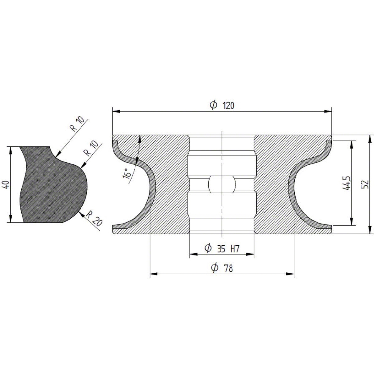 Diamut FB43 CNC Profile Wheel