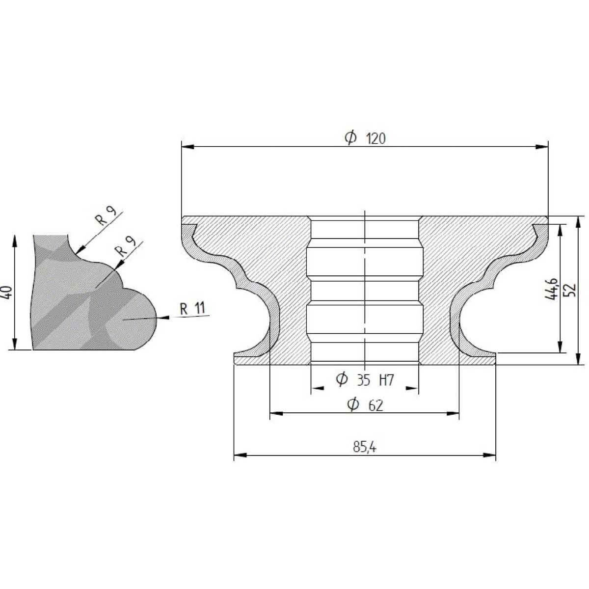 Diamut FV43 CNC Profile Wheel